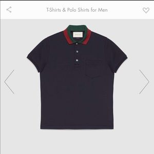 Gucci Polo Shirt - Navy Blue